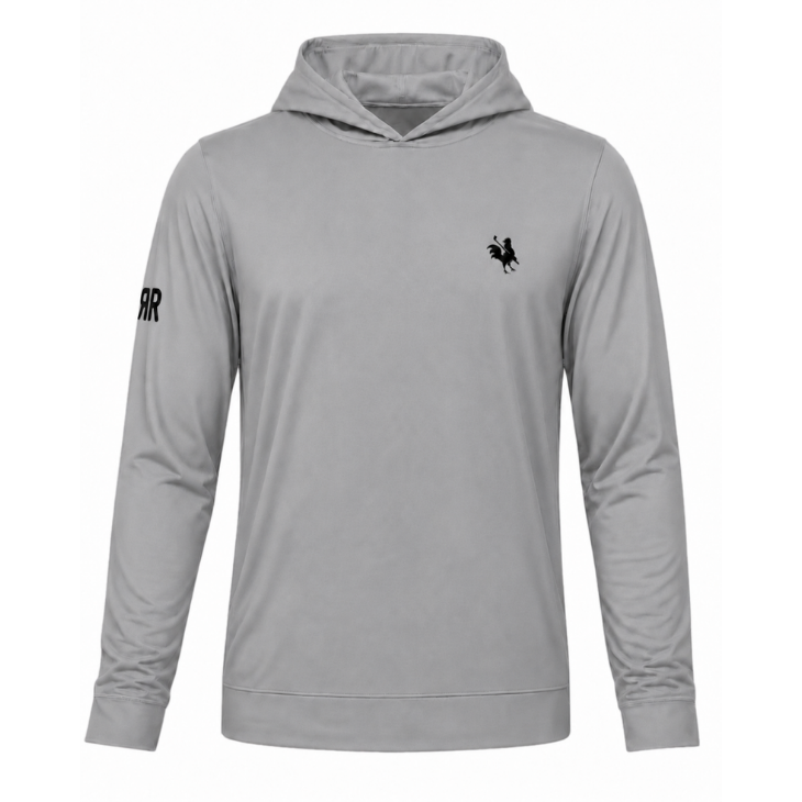 The Coop - Unisex Performance Hoodie Grey: The Pebble Canada - Red Rooster Golf Inc.