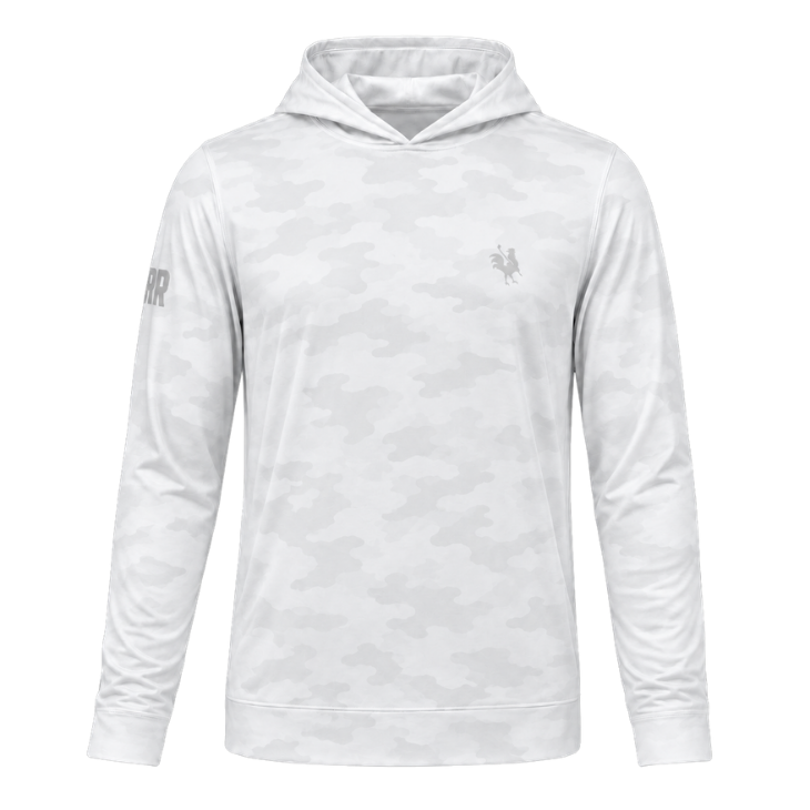 The Coop - Unisex Performance Hoodie White Camo: The Dunes Canada - Red Rooster Golf Inc.