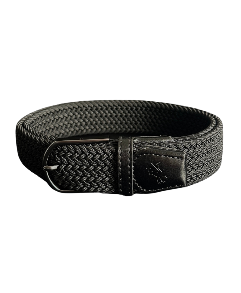 Braided Belt Black Canada - Red Rooster Golf Inc.