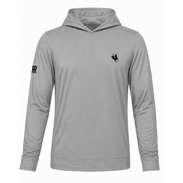 The Coop - Unisex Performance Hoodie Grey: The Pebble Canada - Red Rooster Golf Inc.