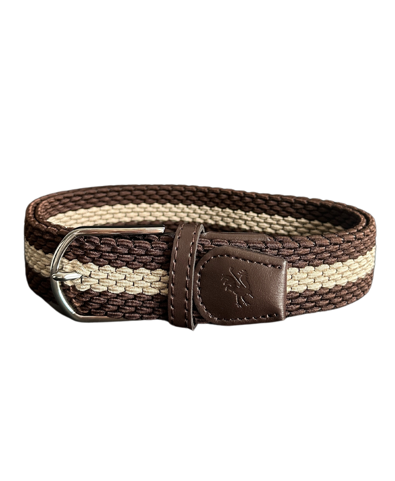Braided Belt Brown Beige Canada - Red Rooster Golf Inc.
