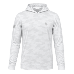 The Coop - Unisex Performance Hoodie White Camo: The Dunes Canada - Red Rooster Golf Inc.