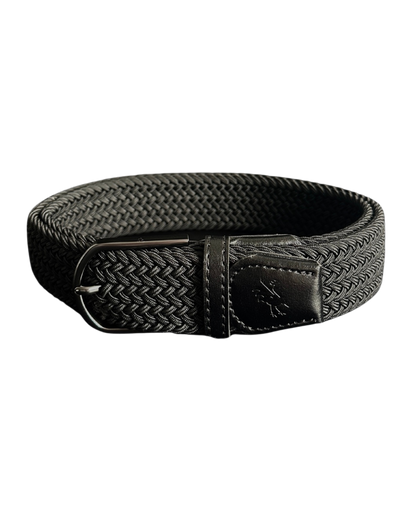 Braided Belt Black Canada - Red Rooster Golf Inc.