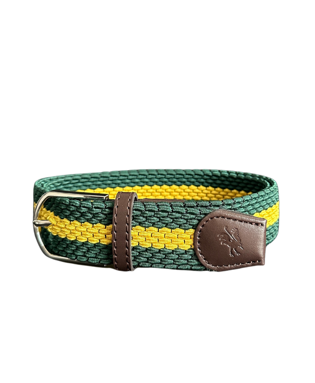 Braided Belt Green Yellow Canada - Red Rooster Golf Inc.