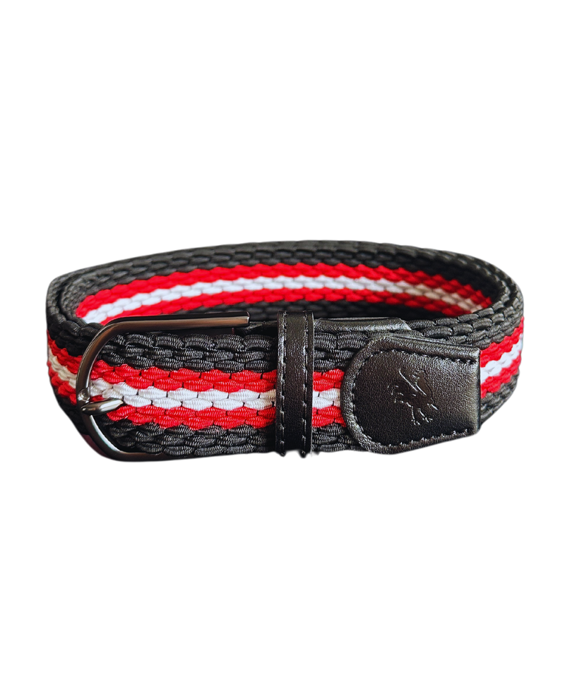 Braided Belt Black Red Canada - Red Rooster Golf Inc.