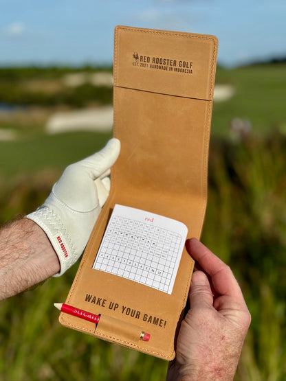 Leather Scorecard Holder Canada - Red Rooster Golf Inc.