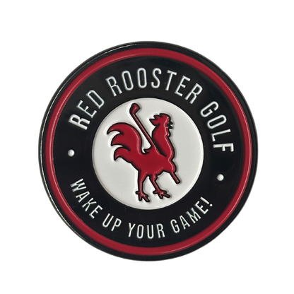 The Clutch - Ball Markers Black (The Crow) Red Rooster Golf Inc.