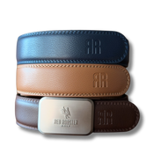 Leather Belt - 3 pack Brown Tan Blue Canada - Red Rooster Golf Inc.