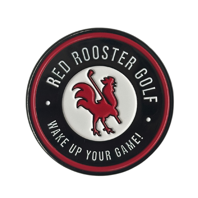 The Clutch - Ball Markers Black (The Crow) Red Rooster Golf Inc.