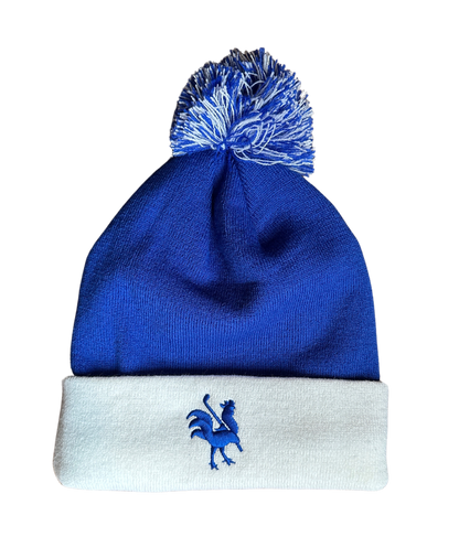 Winter Toque Blue White Canada - Red Rooster Golf Inc.